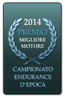 2014 PREMIO  MIGLIORE MOTORE  CAMPIONATO ENDURANCE D’EPOCA CAMPIONATO ENDURANCE D’EPOCA