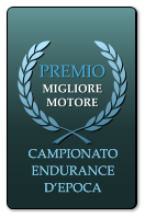 PREMIO  MIGLIORE MOTORE  CAMPIONATO ENDURANCE D’EPOCA CAMPIONATO ENDURANCE D’EPOCA