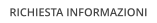 RICHIESTA INFORMAZIONI